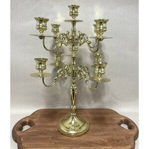 Baldwin Brass 9 Candle Adjustable Candelabra 14 Inch Made In USA